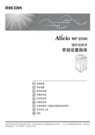 Ricoh理光Aficio MP 2500